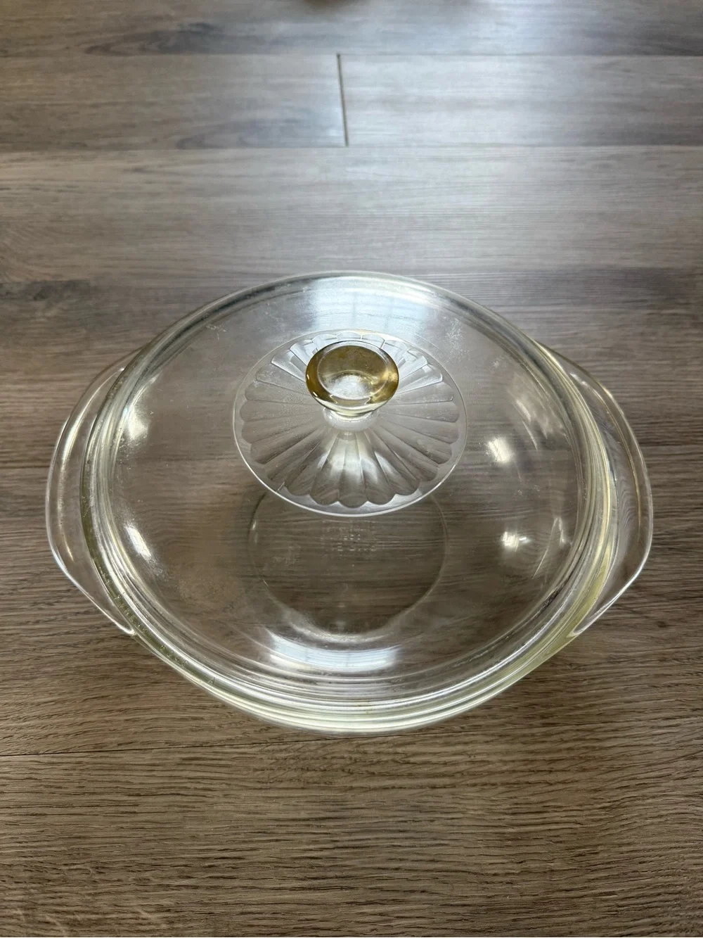 Vintage Pyrex Clear Round Casserole Dish 024 2-quart with 624C Lid